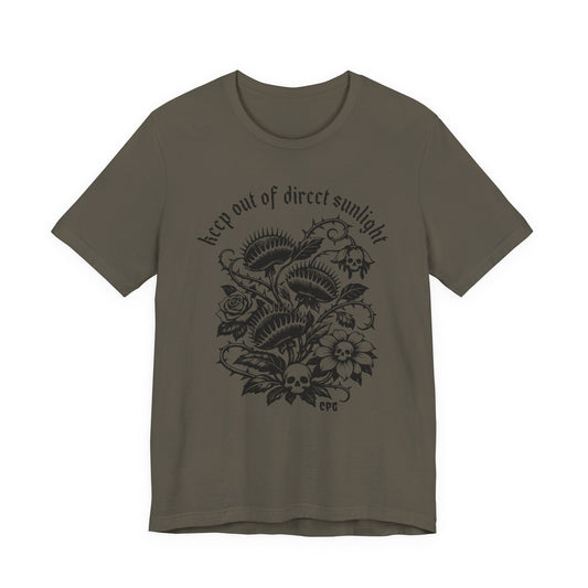 Creepy Plant Girl T-Shirt – Keep Out of Direct Sunlight