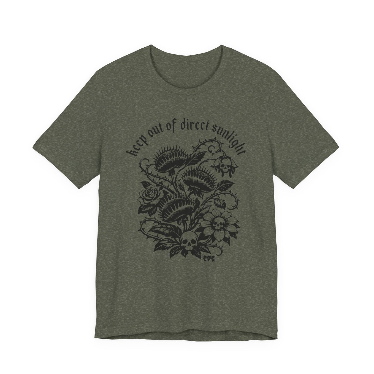 Creepy Plant Girl T-Shirt – Keep Out of Direct Sunlight