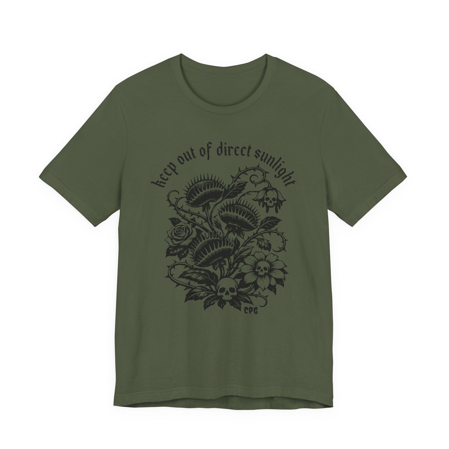 Creepy Plant Girl T-Shirt – Keep Out of Direct Sunlight