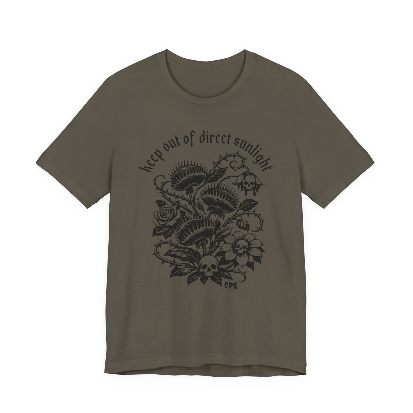 Creepy Plant Girl T-Shirt – Keep Out of Direct Sunlight