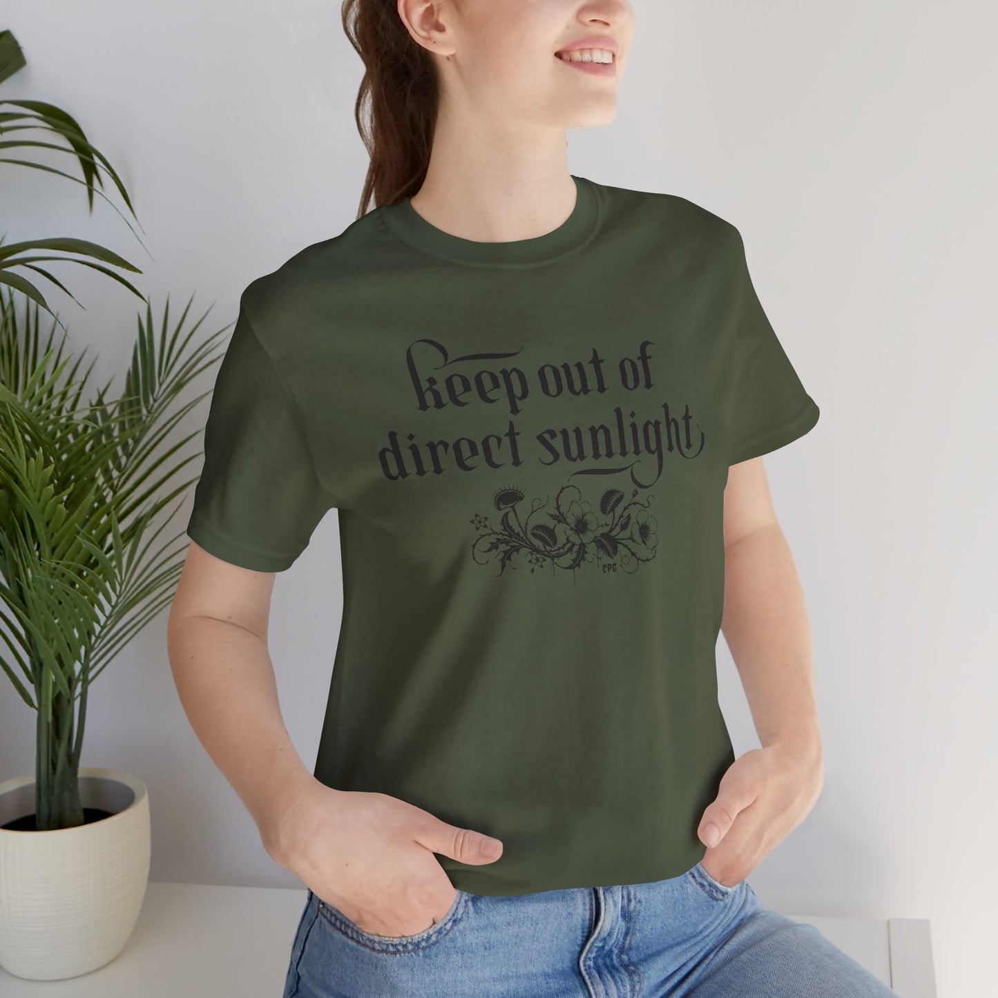 Creepy Plant Girl T-Shirt – Keep out of direct sunlight