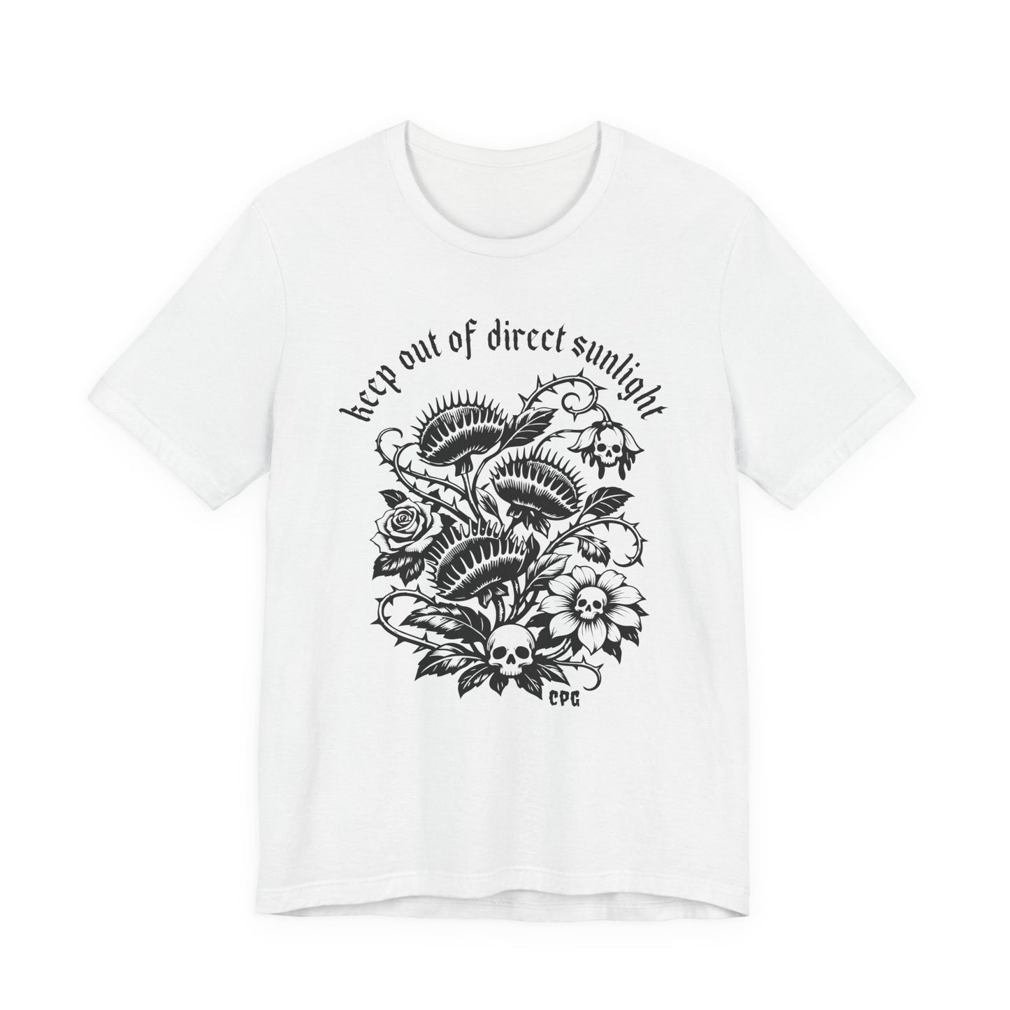 Creepy Plant Girl T-Shirt – Keep Out of Direct Sunlight