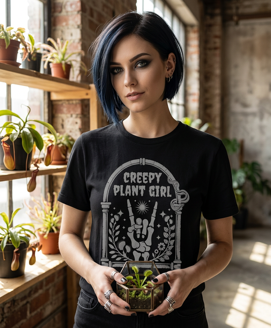 Creepy Plant Girl T-Shirt – Plants Rock