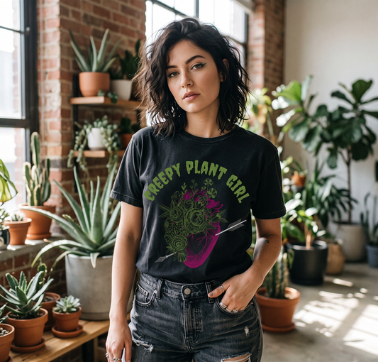 Creepy Plant Girl T-Shirt – My Heart Beats for You
