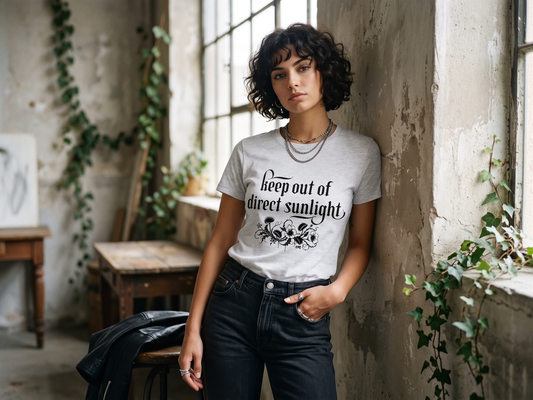 Creepy Plant Girl T-Shirt – Keep out of direct sunlight