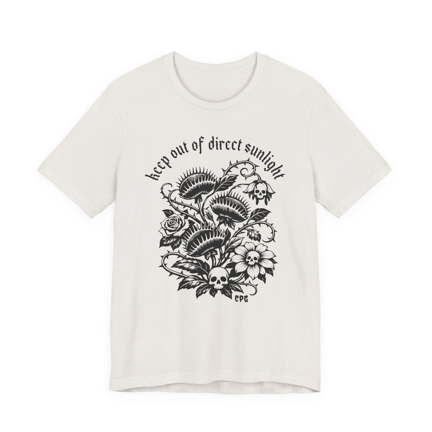 Creepy Plant Girl T-Shirt – Keep Out of Direct Sunlight