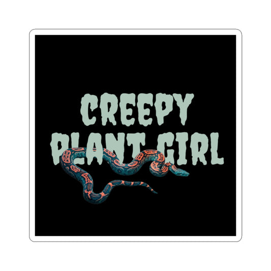 Creepy Plant Girl — Snakes are Creepy Vinyl Sticker